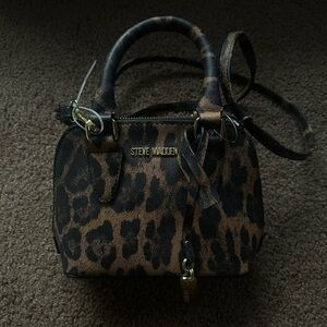 Steve Madden Brown Leopard Mini Bag